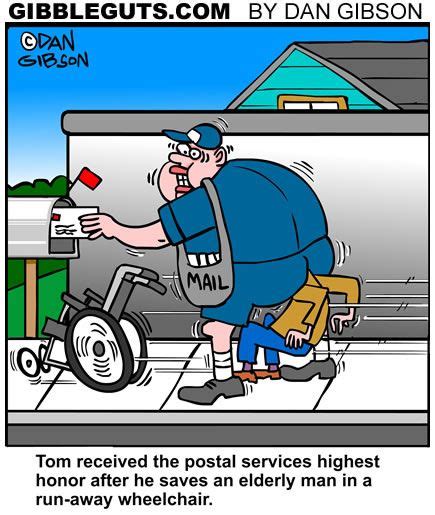 Mailman Hero Cartoon Postal Worker Humor Postal Worker Postal