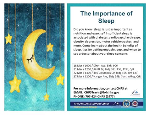 The Importance Of Sleep Travis Air Force Base Display
