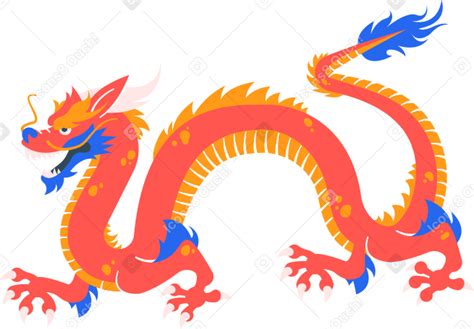 Chinese Dragon Illustration In Png Svg