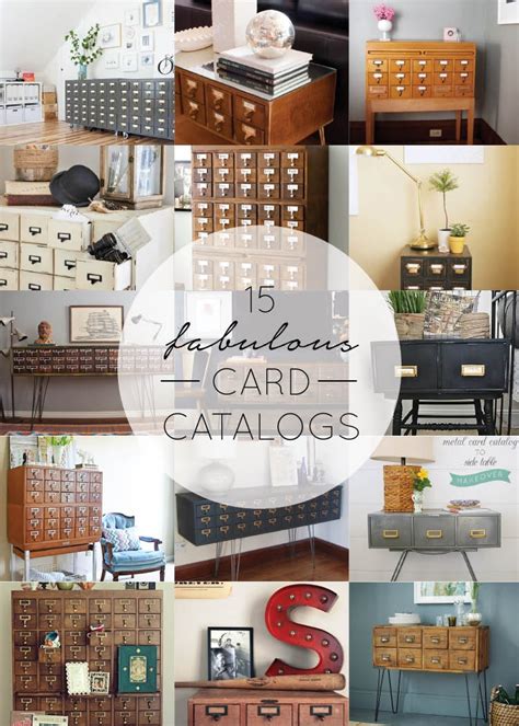 Your home's decor lets your guests in on your personality as an individual, and finding that right touch with kohl's is easy! Card Catalog Home Decor - brepurposed