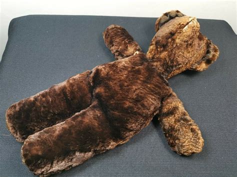 Antique Teddy Bear Real Mink Fur And Leather Hand Made Early Etsy