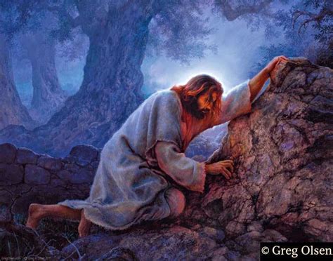 Principles Of Jesus Christ Gethsemane Great Drops Of Blood Falling