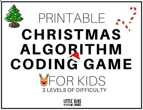 Coding games for kids by kidlo | learn programming online. Christmas Coding STEM Activity Game Free Printable Sheets