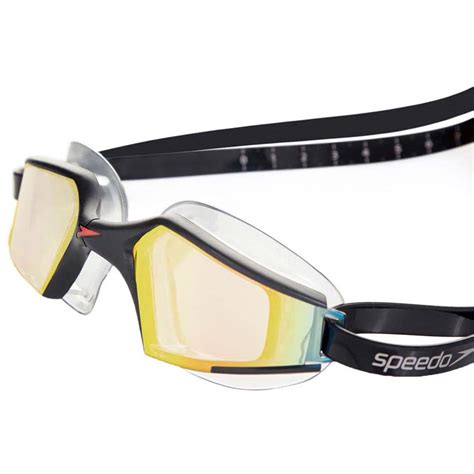 Speedo Aquapulse Max 2 Mirror Swimming Goggles Black Swiminn