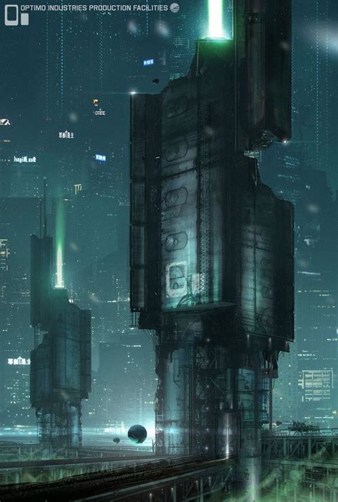 Arcology Towers Cyberpunk City Sci Fi Concept Art Sci Fi Landscape