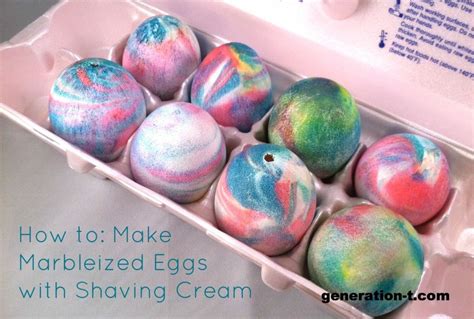 Dye Easter Eggs With Shaving Cream Generation T Coloring Easter