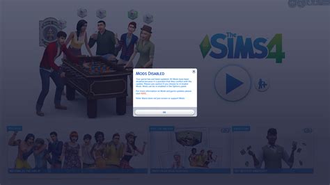 The Sims 4 Mods And Custom Content Auto Disabled With New Game Patches