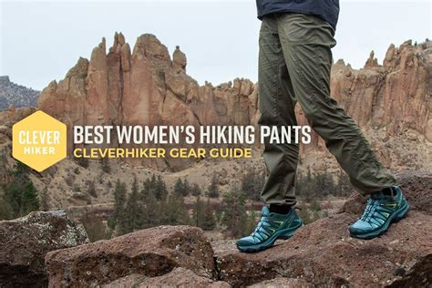 A Person Standing On Top Of A Rock With The Words Best Womens Hiking Pants