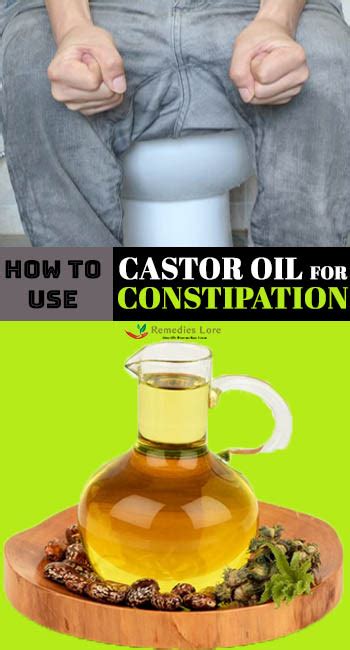 Castor oil may be colorless to pale yellow liquid. How to Use Castor Oil for Constipation - Remedies Lore