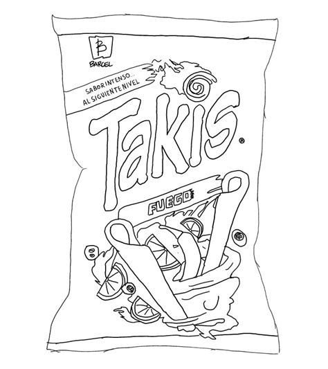 A Bag Of Fake Food Coloring Pages