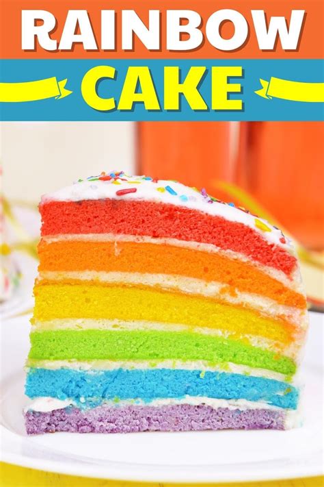 Rainbow Cake Easy Recipe Insanely Good