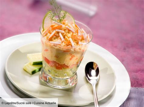 Verrine concombre surimi facile et rapide découvrez les recettes de