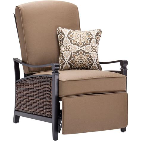 The willow wicker chairs have a pale color and soft texture, yet you should get it with a hardwood finish or metallic skeletal structure to tolerate the natural light and heavy use. La-Z Boy Carson Espresso All-Weather Wicker Outdoor Luxury ...