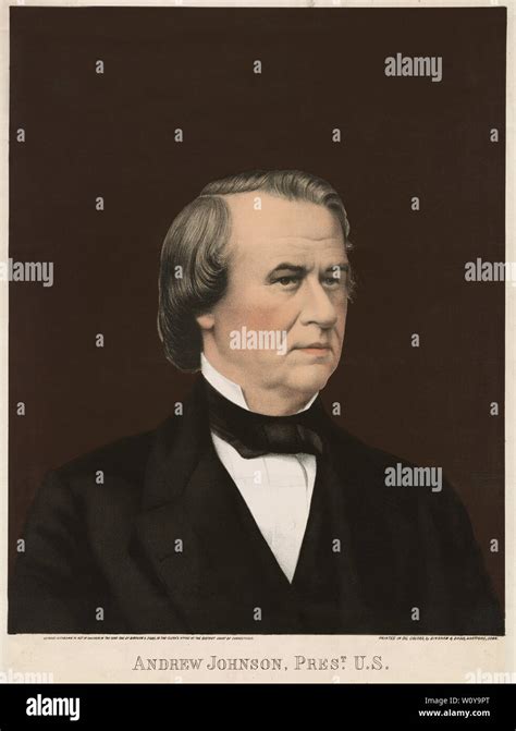 Vintage Portrait Of Andrew Johnson Hi Res Stock Photography And Images