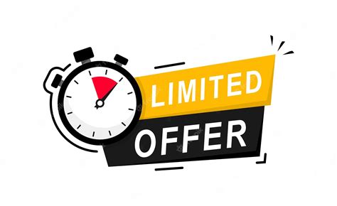 Premium Vector Limited Offer Icon With Time Countdown