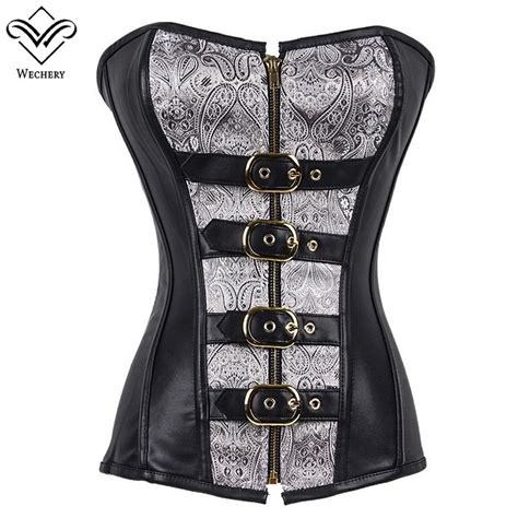 Wechery Steampunk Corset Sex Gothic Clothing Corsets Plus Size Bustiers
