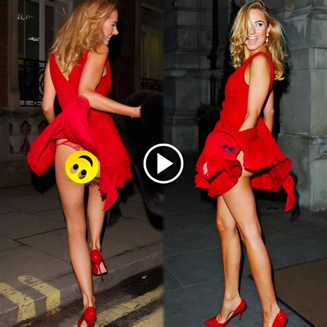 Kimberley Garner Flashes Her Derriere As A Gust Of Wind Lifts Her Dress Following Marilyn Monroe