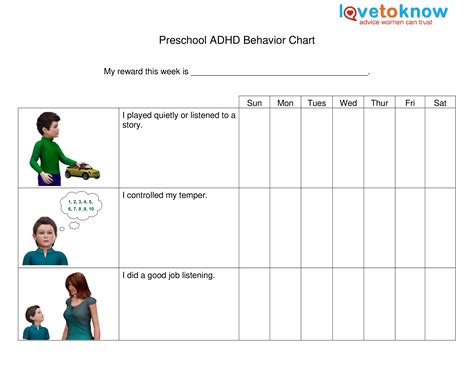 Free Printable Adhd Routine Charts Printable Templates