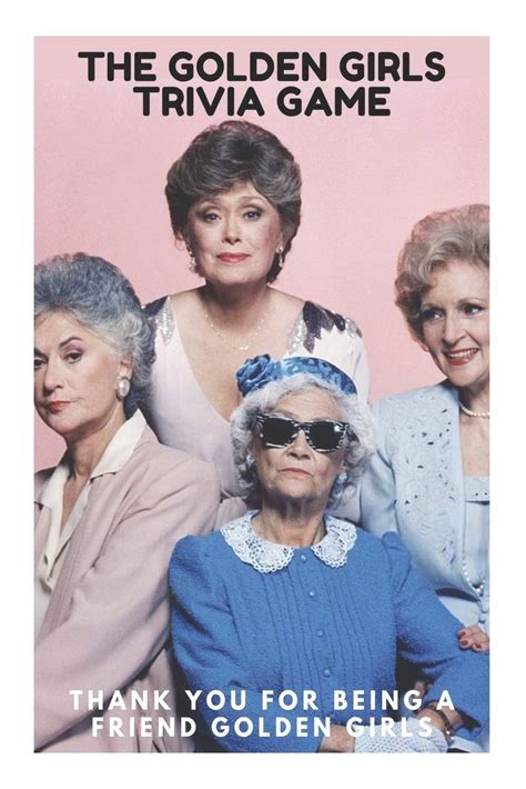 Buy The Golden Girls Trivia Game Thank You For Being A Friend Golden Girls The Golden Girls