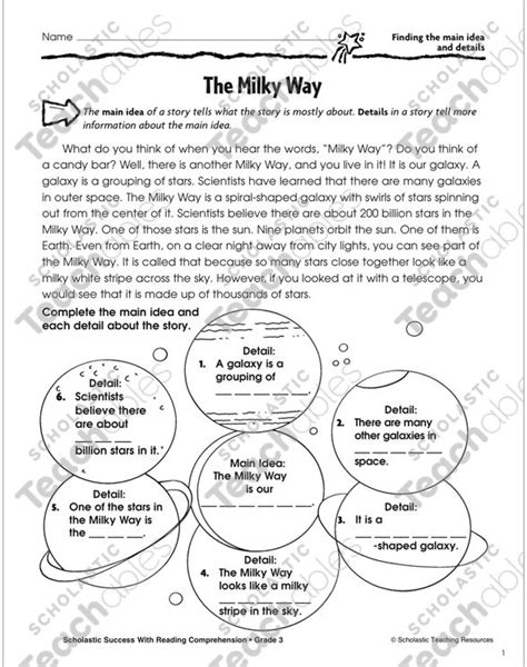 Monster Of The Milky Way Worksheet Answers