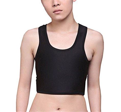 Super Flat Les Lesbian Extra LargeTomboy Compression 3 Rows Clasp Chest