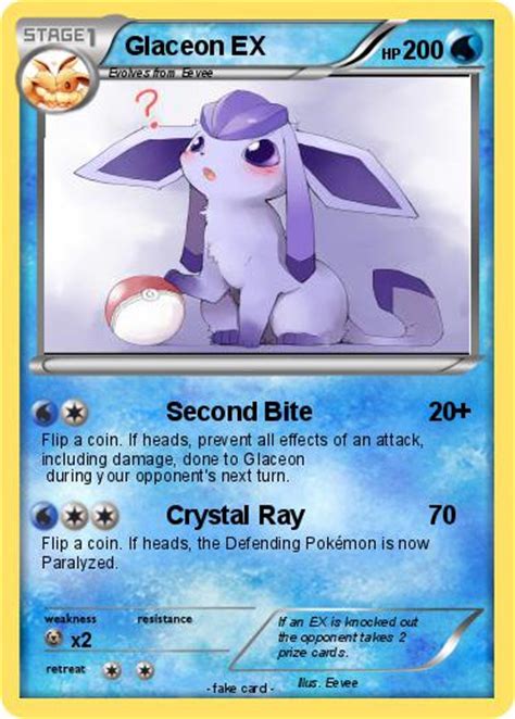 Pokémon Glaceon EX 29 29 - Second Bite - My Pokemon Card