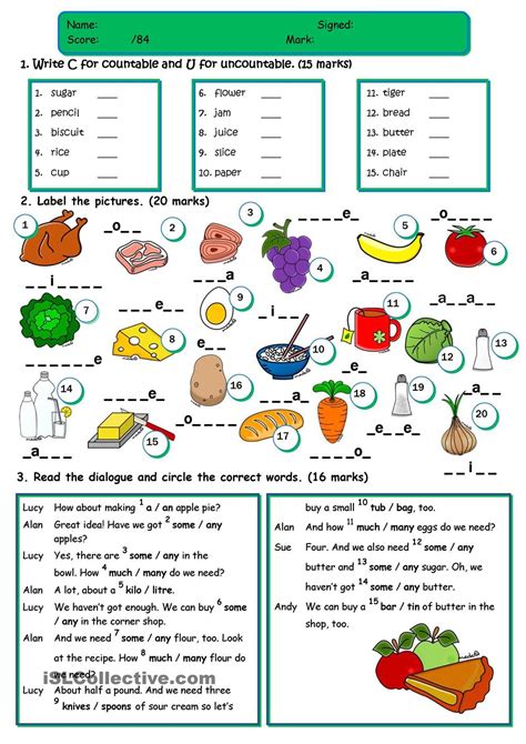 Some Any Exercises Worksheets