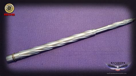 20 Stainless Steel Spiral Fluted Rifle Barrel W18 Twist 223 556