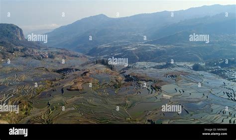 Aerial View On Worlds Most Spectacular Rice Fields The Yuanyang Hani