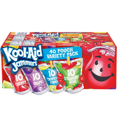 Buy Kool Aid Jammers Cherry Grape Tropical Punch And Strawberry Kiwi