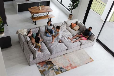 Kova Modern Modular Pit Sectional Sofa 