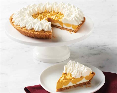 Our Spiced Pumpkin Crème Pie Is Made Of Real Pumpkin And Cream Cheese In A Vanilla Cookie Crust
