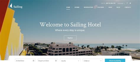 Wordpress Hotel Themes For Hotel Booking Reservation