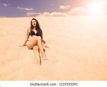 Sexy Naked Brunette Girl Lingerie Lying Stock Photo Shutterstock