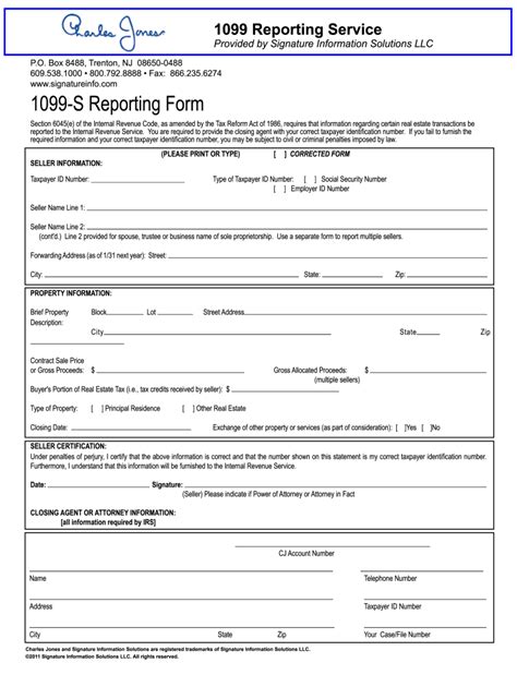 1099 S Form Fill Online Printable Fillable Blank Pdffiller