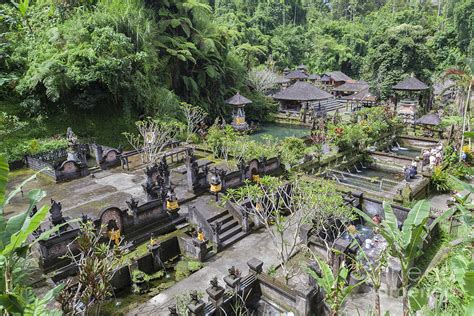 The Holy Springs At Pura Gunung Kawi Sebatu Temple In Bali Photograph