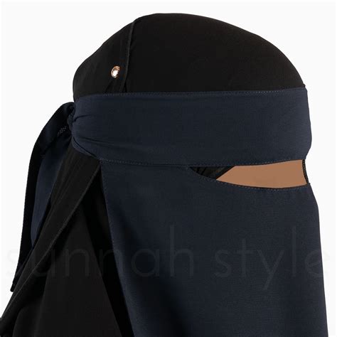 One Layer Niqab W Nose String
