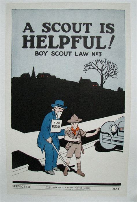 Original Vintage Boy Scout Poster1024x1 Boy Scouts Boy Scout Law