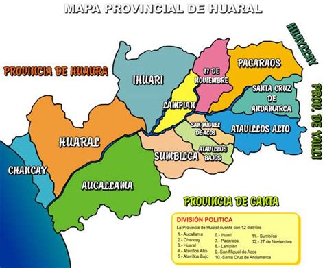 Provincia De Huaral Y Sus Distritos Huaralenlinea Portal De