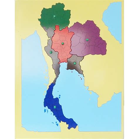 แผ่นต่อภาพแผนที่ประเทศไทย (Puzzle Map : Thailand) | Shopee Thailand