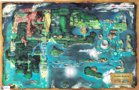 Pokemon Omega Ruby And Alpha Sapphire Full Hoenn Map Is Revealed Photos