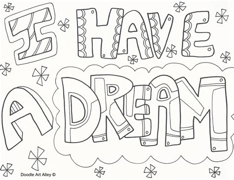 I Have A Dream Coloring Pages At Free Printable