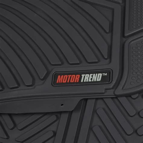 Black All Weather Motor Trend Flextough Heavy Duty Floor Mats