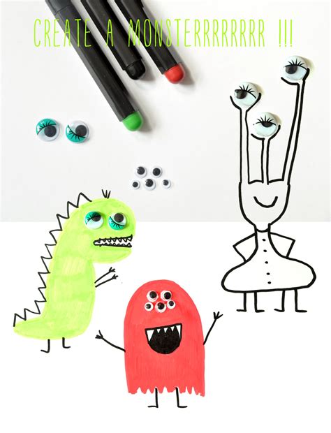 Googly Eyed Monsters Diy Diy For Kids Crafts For Kids Diy