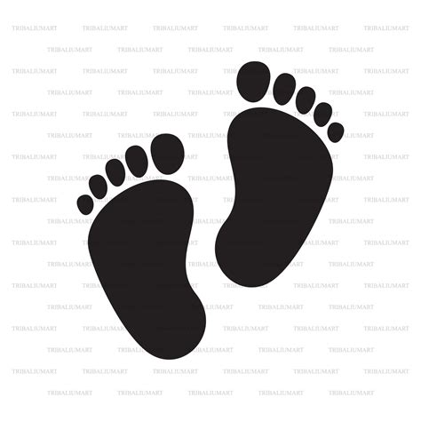 Baby Footprint Cut Files For Cricut Eps Svg Pdf Png Dxf Etsy