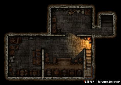 Get more of our maps here: City Tavern 26×20 & Cellar 17×12 | Dungeon maps ...
