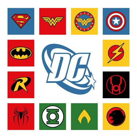 Dc Superhéroes Logotipo Svg Instant Download Cut File Etsy