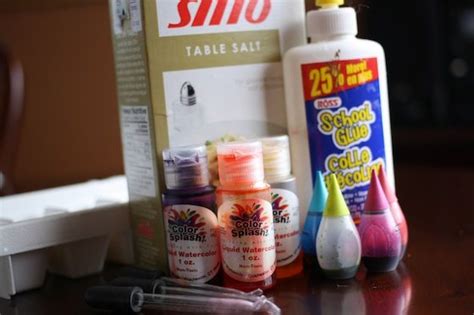 Salt Glue And Watercolour Writing Activity For Preschoolers Writing