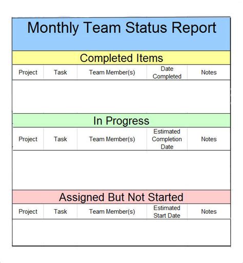 Monthly Report 7 Free Pdf Doc Download Sample Templates