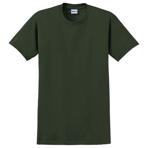 Gildan 2000 Ultra Cotton 100 Us Cotton T Shirt Forest Green Full